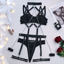 Load image into Gallery viewer, Lingerie Role Play Chain Set 4 Piece Women