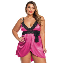 Load image into Gallery viewer, Plus Size Sexy Lingerie Homewear Women&#39;s Lace Lace Pajamas For Fat Girls