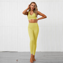 Load image into Gallery viewer, V-neck sexy yoga wear