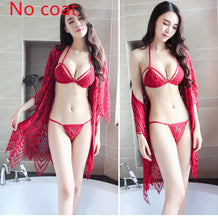 Load image into Gallery viewer, Sexy Lace Transparent Bohemian Sling Sexy Lingerie Hollow Pajamas Nightdress Set