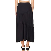 Load image into Gallery viewer, High Waist Elastic Skirt Irregular Pleated A- Line Big Hem Dress