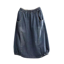 Load image into Gallery viewer, Vintage Denim Skirt Women&#39;s Elegant Long Dress Loose Skirt Women&#39;s