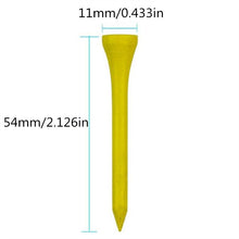 Load image into Gallery viewer, 20pcs Golf Tees Durable Bamboo Tees Friendly Biodegradable Material Reduce Friction Side Spin More Stable