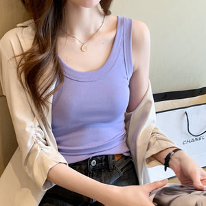 Women's Thread Knitted Vest Sleeveless