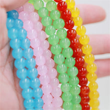 Load image into Gallery viewer, 50pcs/lot 8mm Glass Beads Beautiful Multicolor Beads Handmade Diy Bracelet Necklace Bracelet Jewelry Handmade Beads Accessories Wholesale