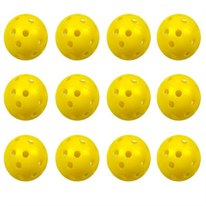 12pcs multicolor Plastic Golf Training Balls Airflow Hollow Golf Balls for Driving Range Swing Practice new