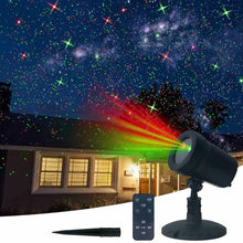 Load image into Gallery viewer, Outdoor Christmas Laser Light Projector with Remote Control  Starry Night Sky Projection for Festive Farmhouse Decor Christmas Projector Lights Outdoor