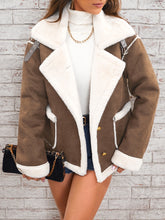 Load image into Gallery viewer, Fashion Polo Collar Plush Jacket Winter Warm Casual Jacket