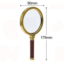 Load image into Gallery viewer, 70/80/90/100mm Handheld 10X Magnifier Magnifying Glass Loupe Reading Jewelry Elderly Reading Microscope Portable Eye Loupe Glass