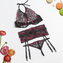 Load image into Gallery viewer, Three-piece erotic lingerie