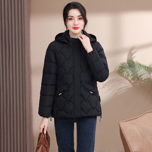 Fashion Plus Size Thermal Cotton Coat Temperament Thickening Cotton-padded Coat