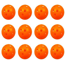 Load image into Gallery viewer, 12pcs multicolor Plastic Golf Training Balls Airflow Hollow Golf Balls for Driving Range Swing Practice new