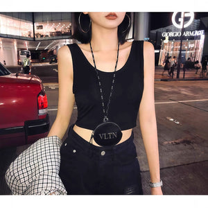 Padded Vest Women's Short Summer Navel Wrapped Chest