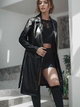 Load image into Gallery viewer, Women&#39;s Wear Long One Button Turn-down Collar Coat