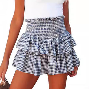 Cake Plaid Fashion Skirt