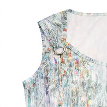 Load image into Gallery viewer, Women&#39;s Fashion Metal Buckle Printed Sleeveless Top