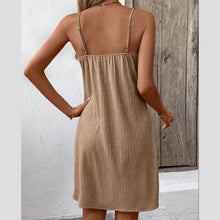 Load image into Gallery viewer, Women&#39;s Fashion Personalized Solid Color Sling Dress