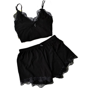 Summer Thin Lace Suit Comfortable Homewear Suit