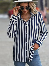 Load image into Gallery viewer, New Striped Colorful Women&#39;s Cardigan Top