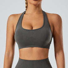 Load image into Gallery viewer, U-collar Halter Bra Outer Wear Shockproof Running Fitness Clothes Sports Underwear