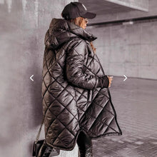 Load image into Gallery viewer, Women&#39;s Winter Hooded Cotton-padded Mid-length Cotton-padded Jacket