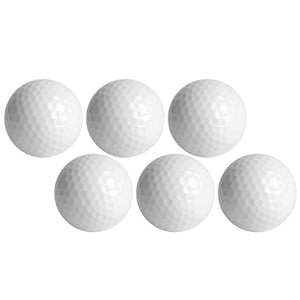 6PCS Synthetic Rubber LED Luminous Golf Ball Bright Attractive for Night Daytime TrainingRed