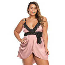 Load image into Gallery viewer, Plus Size Sexy Lingerie Homewear Women&#39;s Lace Lace Pajamas For Fat Girls