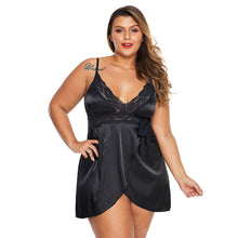 Load image into Gallery viewer, Plus Size Sexy Lingerie Homewear Women&#39;s Lace Lace Pajamas For Fat Girls