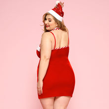 Load image into Gallery viewer, Plus Size Sexy Lingerie Christmas Costume Holiday Play