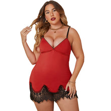 Load image into Gallery viewer, Solid Sexy Pajamas Sexy Lace Suspenders