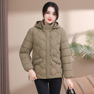 Fashion Plus Size Thermal Cotton Coat Temperament Thickening Cotton-padded Coat