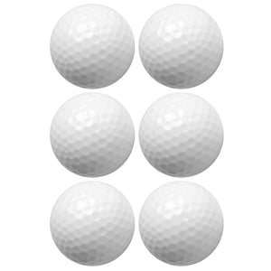 6PCS Synthetic Rubber LED Luminous Golf Ball Bright Attractive for Night Daytime TrainingRed