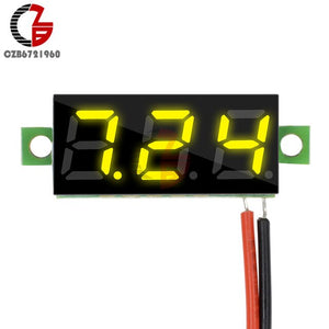 0.28 inch DC LED Digital Voltmeter 0-100V Voltage Meter Auto Car Mobile Power Voltage Tester Detector 12V Red Green Blue Yellow