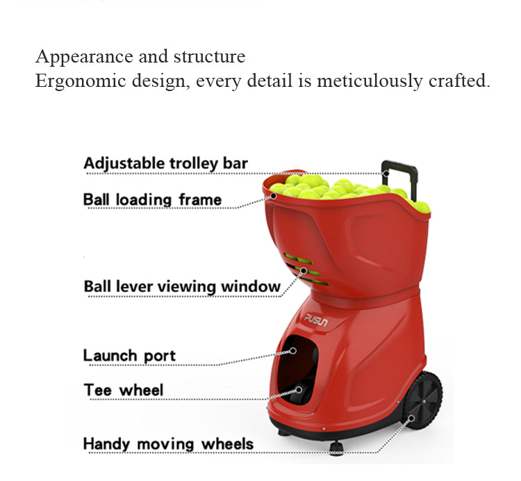 Free shipping osherhome Tennis Ball Machine (Best Seller Ball Machine in the World)