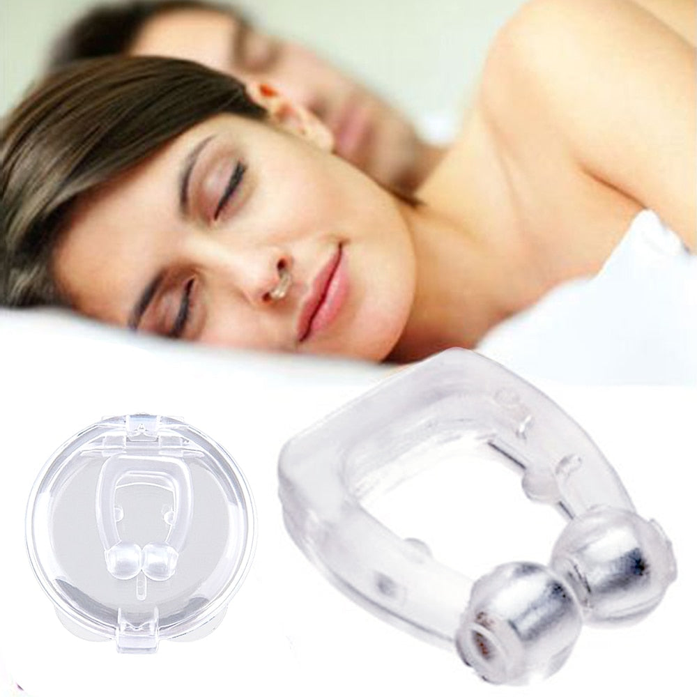 1/2/4PCS Anti Snoring Nose Magnetic Clip To Stop Snoring Nose Clips Anti-snoring Apnea Sleep Aid Device Droshipping