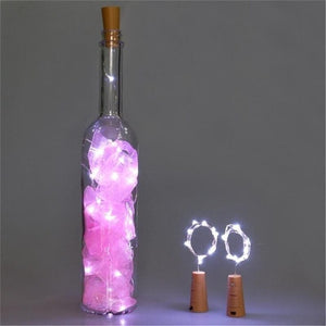 1/2M Wine Bottle Cork Lights LED Garland In Bottle Copper String Fairy Lights Festoon Shining DIY Party Decoration Battery Power