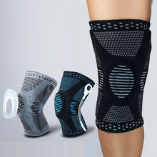 Load image into Gallery viewer, 1 PC Silicone Padded Knee Pads Supports Brace Basketball Fitness Meniscus Patella Protection Kneepads Sports Safety Knee Sleeve