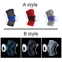 Load image into Gallery viewer, 1 PC Silicone Padded Knee Pads Supports Brace Basketball Fitness Meniscus Patella Protection Kneepads Sports Safety Knee Sleeve