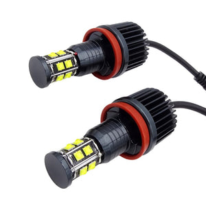 1 Pair Car 120W H8 LED Angel Eyes Headlamp White Driving Light Bulb For BMW E39 E63 E70 E82 E90 E92 X3 X5 X6 Z4 2007-13