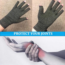 Load image into Gallery viewer, 1 Pair Compression Arthritis Gloves Premium Arthritic Joint Pain Relief Hand Gloves Therapy Open Fingers Compression Gloves