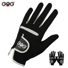 Load image into Gallery viewer, 1 Pcs Men&#39;s Golf Glove Left Hand Right Hand Micro Soft Fiber Breathable Golf Gloves Men Color Black Brand GOG