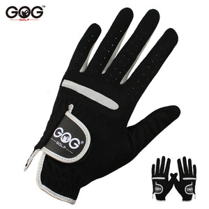 1 Pcs Men's Golf Glove Left Hand Right Hand Micro Soft Fiber Breathable Golf Gloves Men Color Black Brand GOG