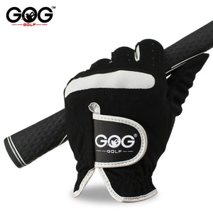 1 Pcs Men's Golf Glove Left Hand Right Hand Micro Soft Fiber Breathable Golf Gloves Men Color Black Brand GOG