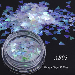 1 box Holographic Nail Glitter Mix Star Round Heart Flakes Mermaid Mirror Irregular Paillette Sequins 3D Nail Art Decor TR680/AB