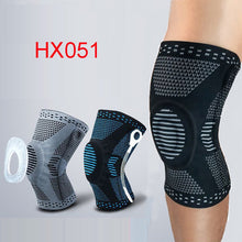 Load image into Gallery viewer, 1 pcs Knee Patella Protector Brace Silicone Spring Knee Pad Basketball Running Compression Knee Sleeve Support Sports Kneepads