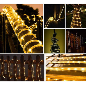 10-40M LED Strip lights Outdoor Street Garland Safe Voltage Rope String Lights Decorations for House Garden Fence Christmas Tree