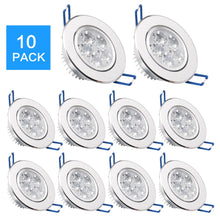 Load image into Gallery viewer, 10 pack/lots epacket 7-25 Day  LED Spot LED Downlight Dimmable Bright Recessed decoration Ceiling Lamp 110V 220V AC85-265V