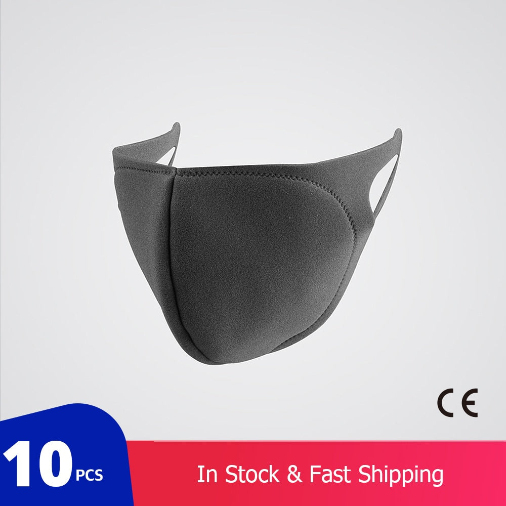10 pcs/bag KN95 CE Certification Dust Respirator Mask Pad Against Pollution Breathable Mask Non-woven (not for medical use)