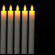 Load image into Gallery viewer, 10 pieces Taper Candles And 5 Remotes,Yellow or Warm white light Remote or not Remote Battery LED Fake Battery Operated Candles