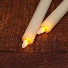 Load image into Gallery viewer, 10 pieces Taper Candles And 5 Remotes,Yellow or Warm white light Remote or not Remote Battery LED Fake Battery Operated Candles